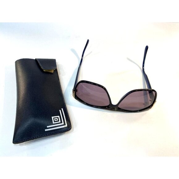 Christian Dior Sunglasses w/case, Marbled Green/Black, Gold Accents - Picture 6 of 7